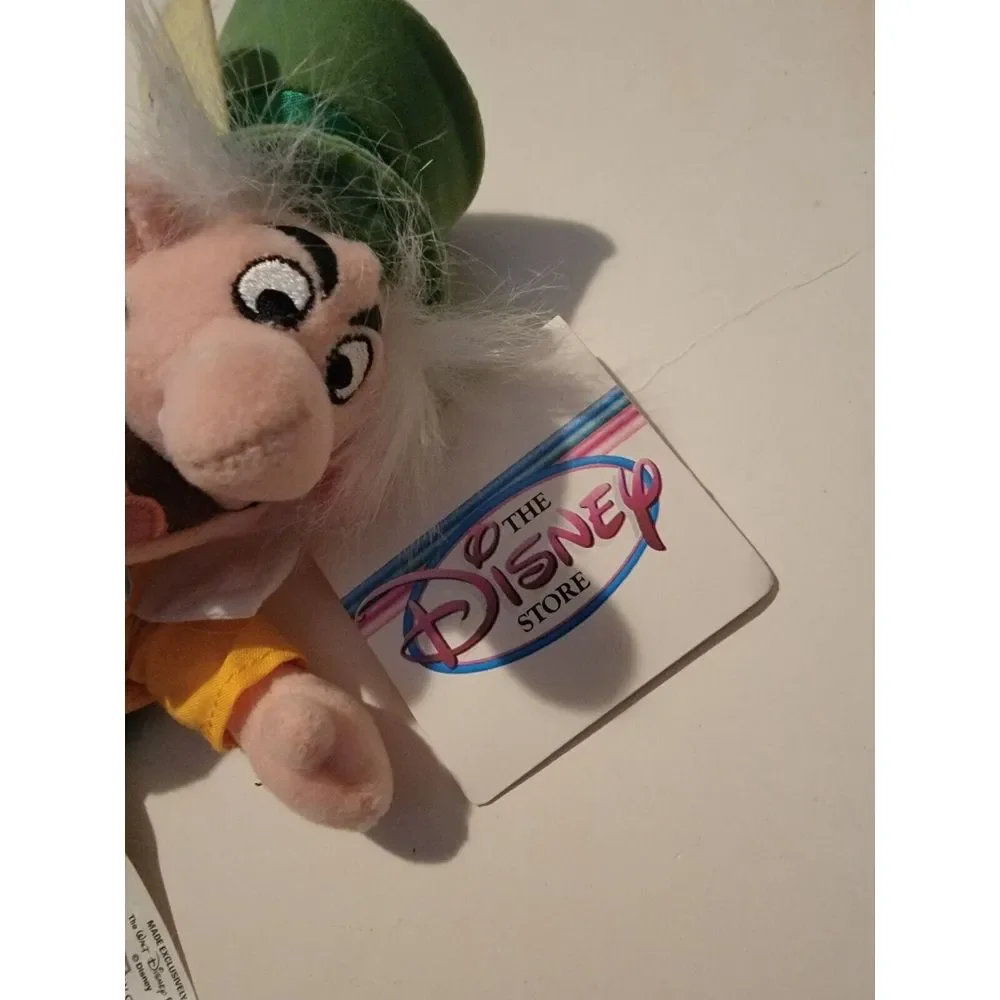 Disney Store Alice In Wonderland MAD HATTER Bean Bag Toy Vintage Tags Disneyland